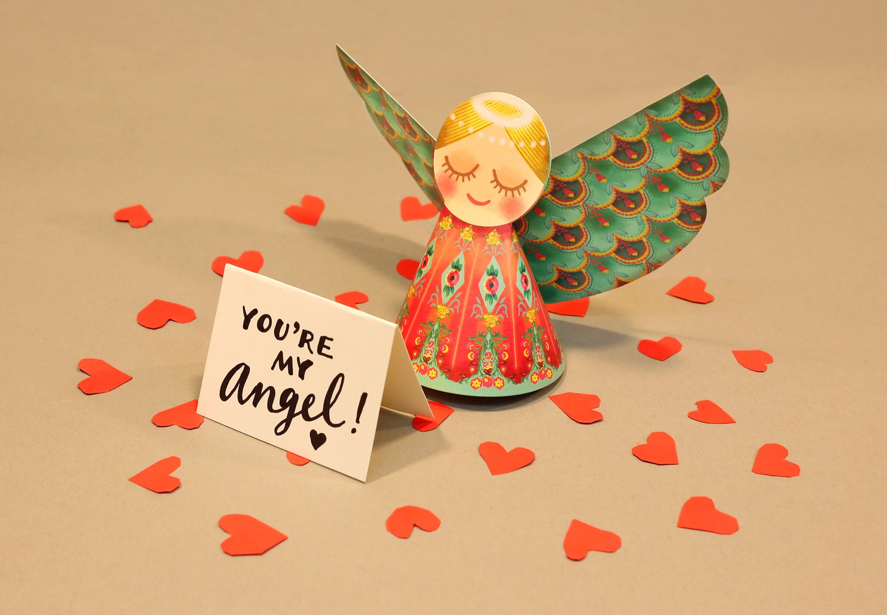 Set of 6 Paper Angels DIY Paper Craft