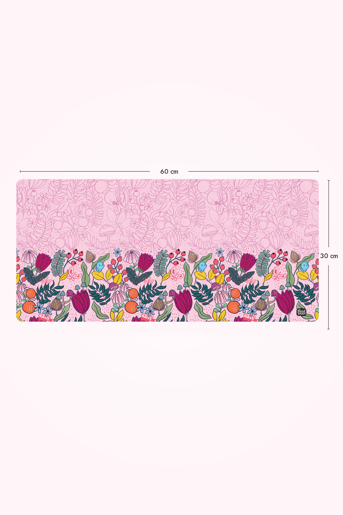 Birdie Floral Desk Mat