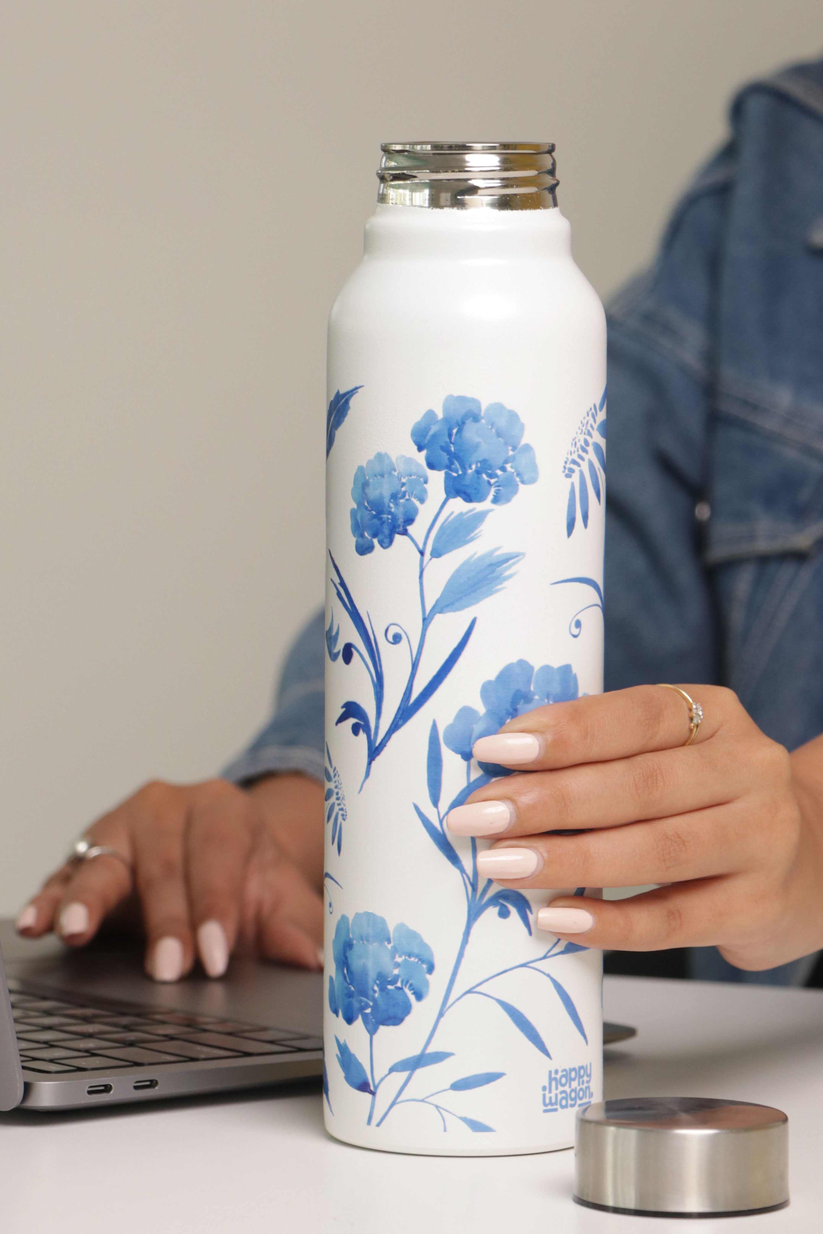 Indigo Garden Water Bottle 980ml