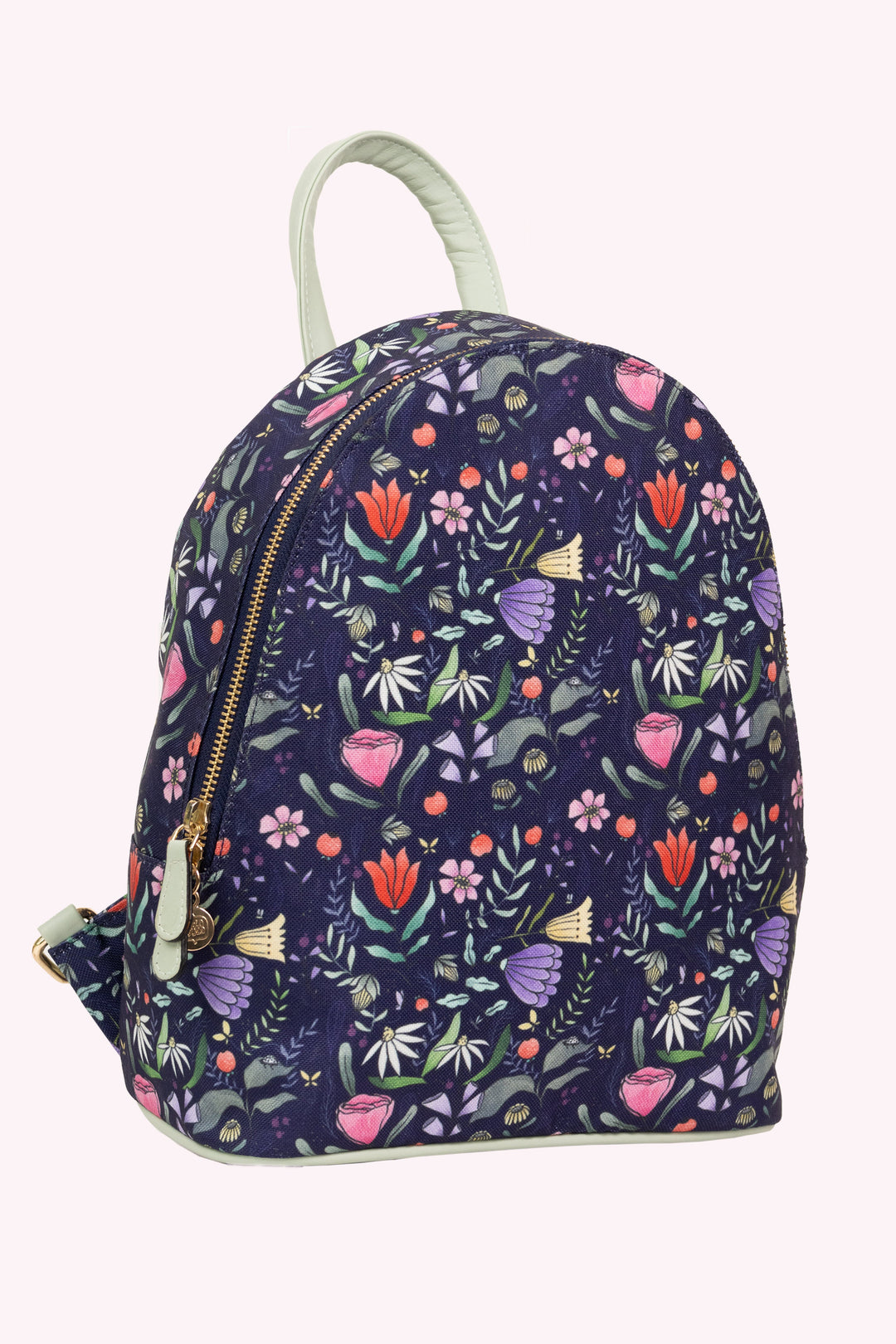 Purple Floral Backpack