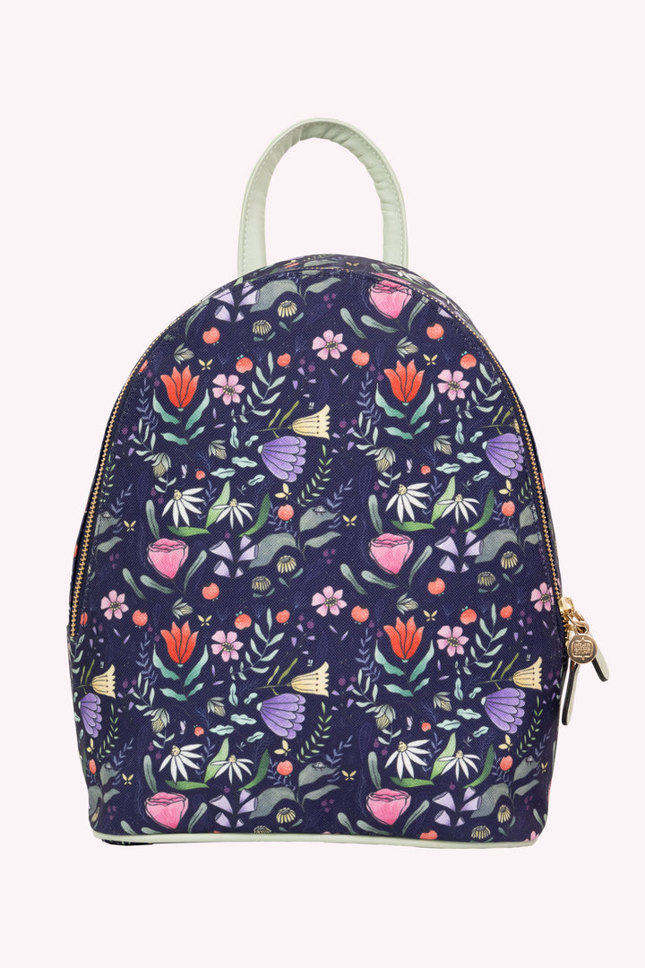 Purple Floral Backpack