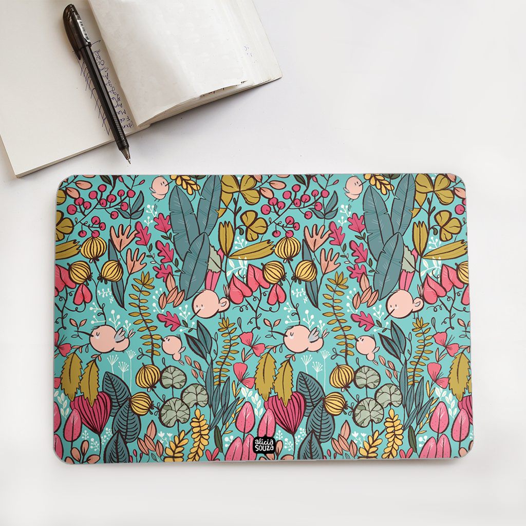 Blue Garden Laptop Skin