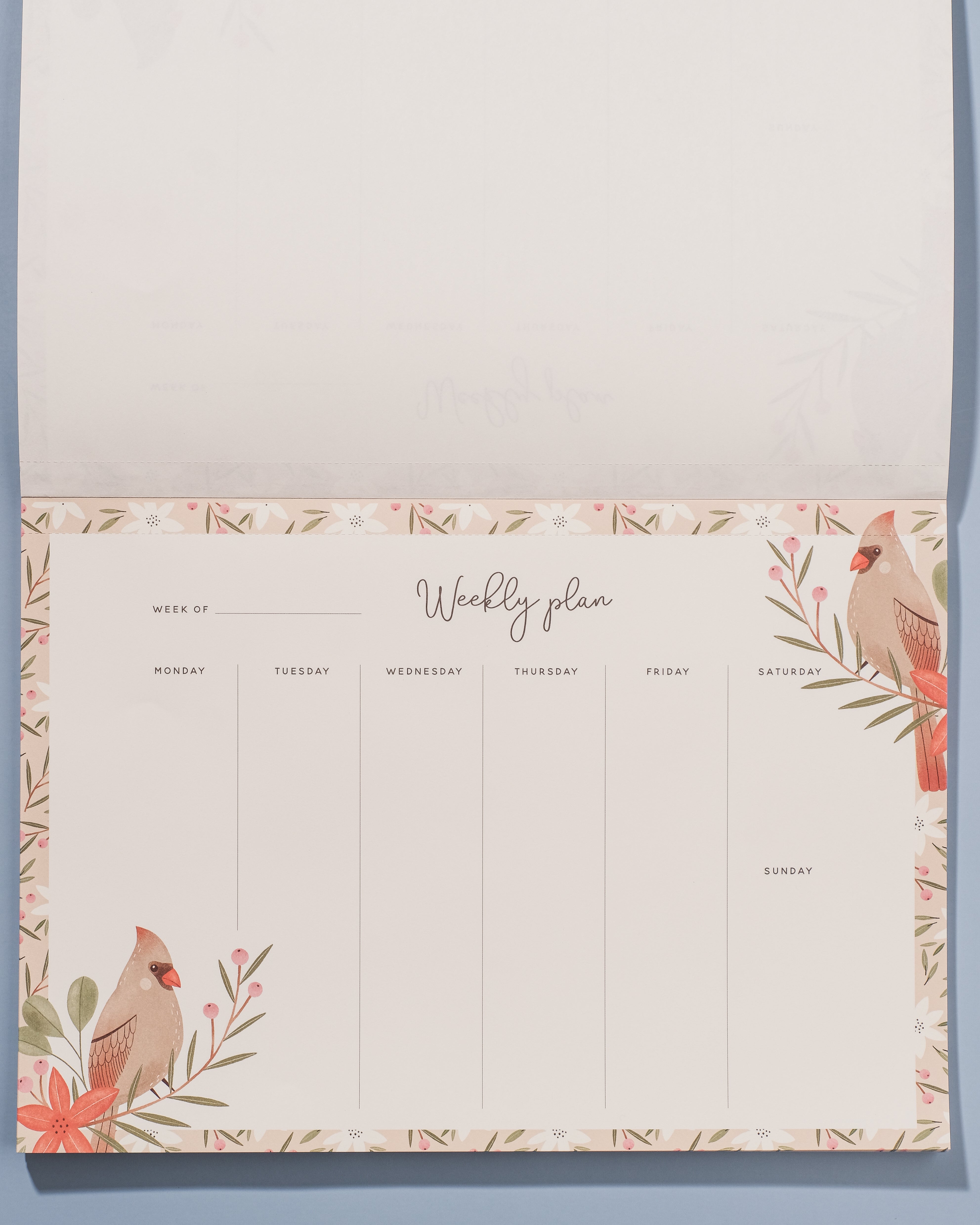 Northern Cardinal Weekly Planner