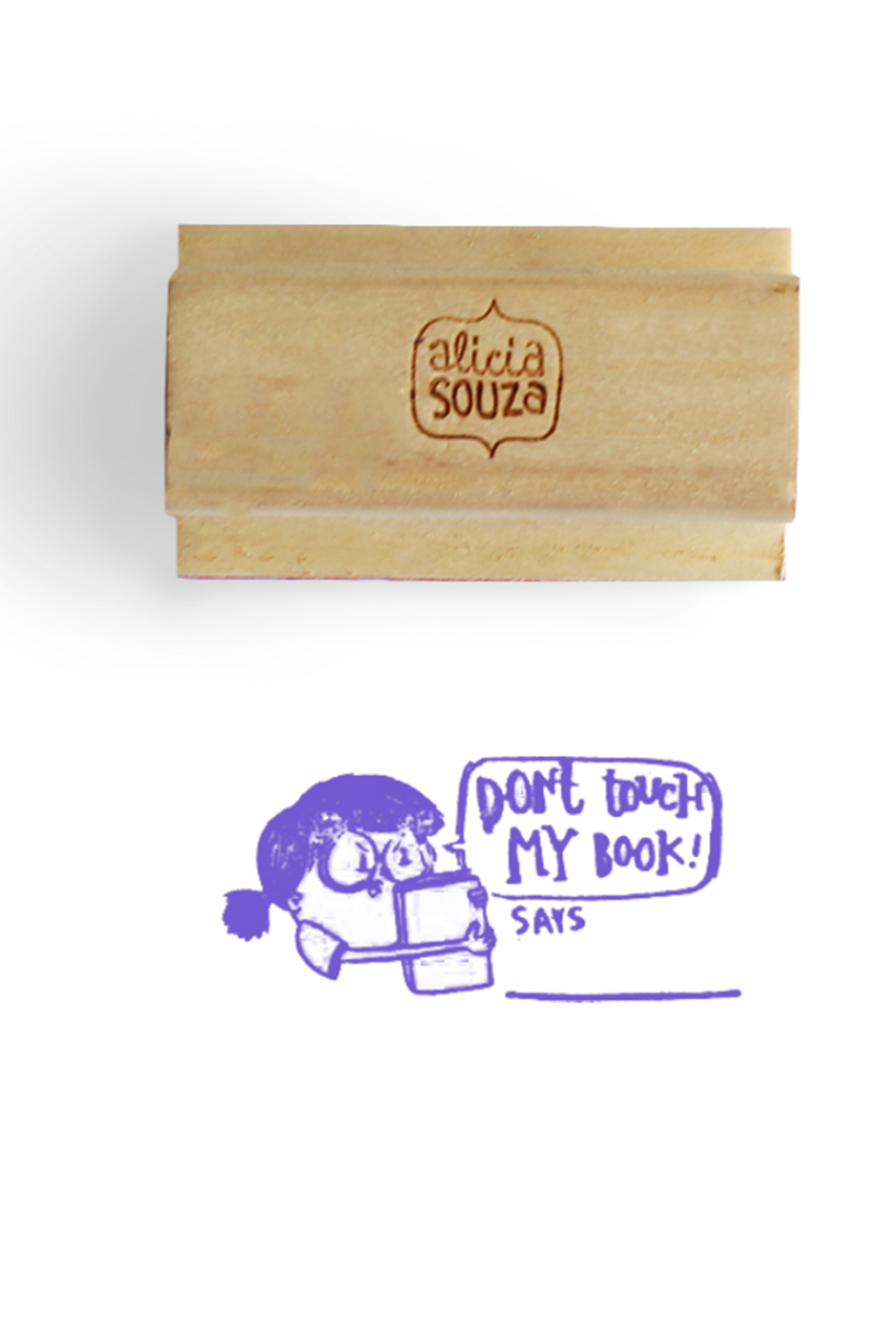 Custom Don't Touch Stamp (Girl)