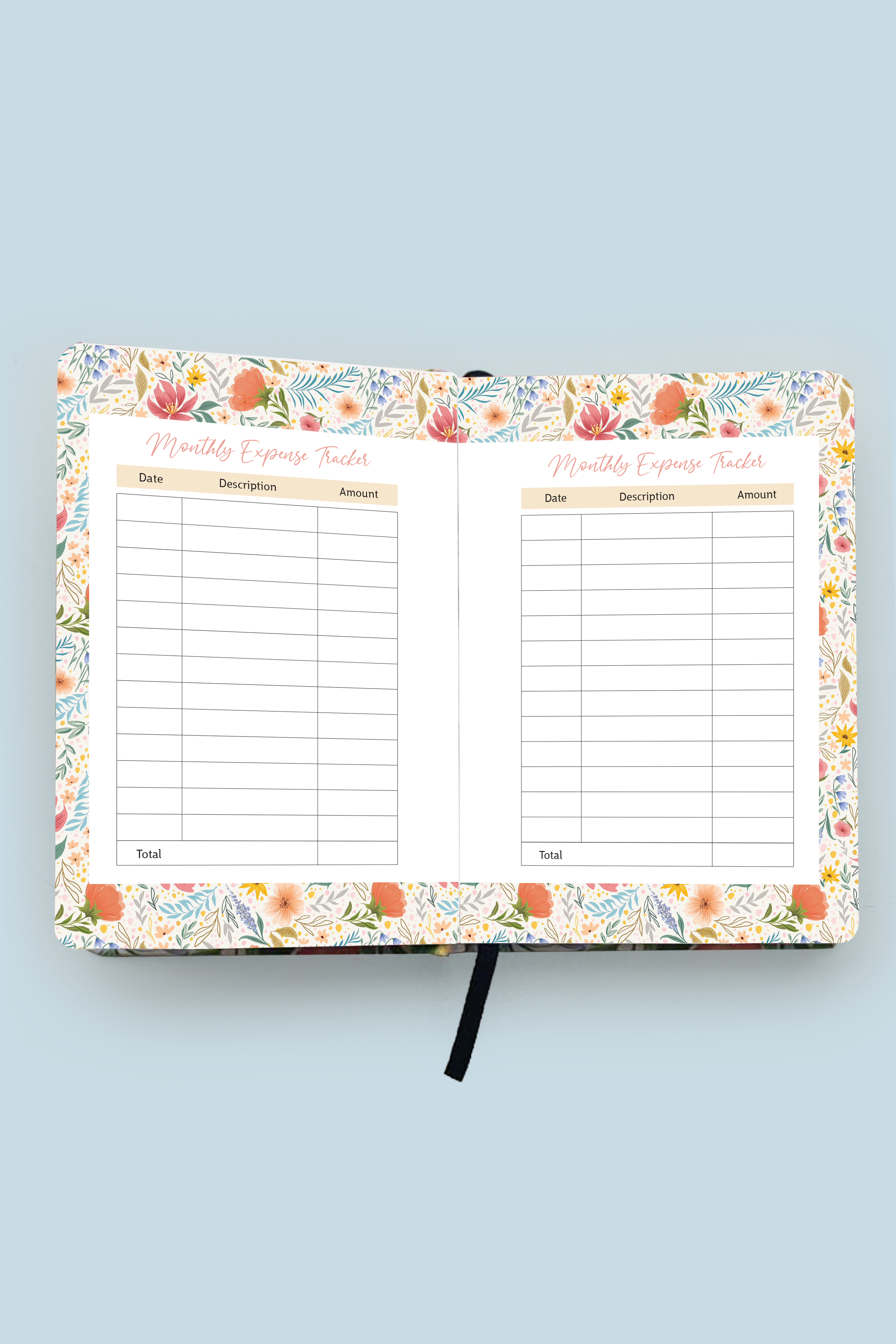 Rose Garden Hardbound Undated Planner