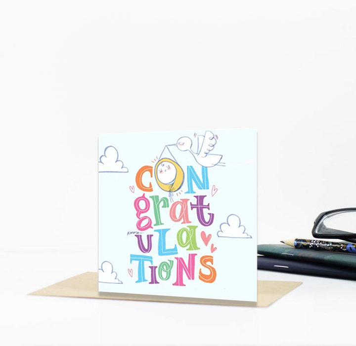 Baby Congratulation Premium Card