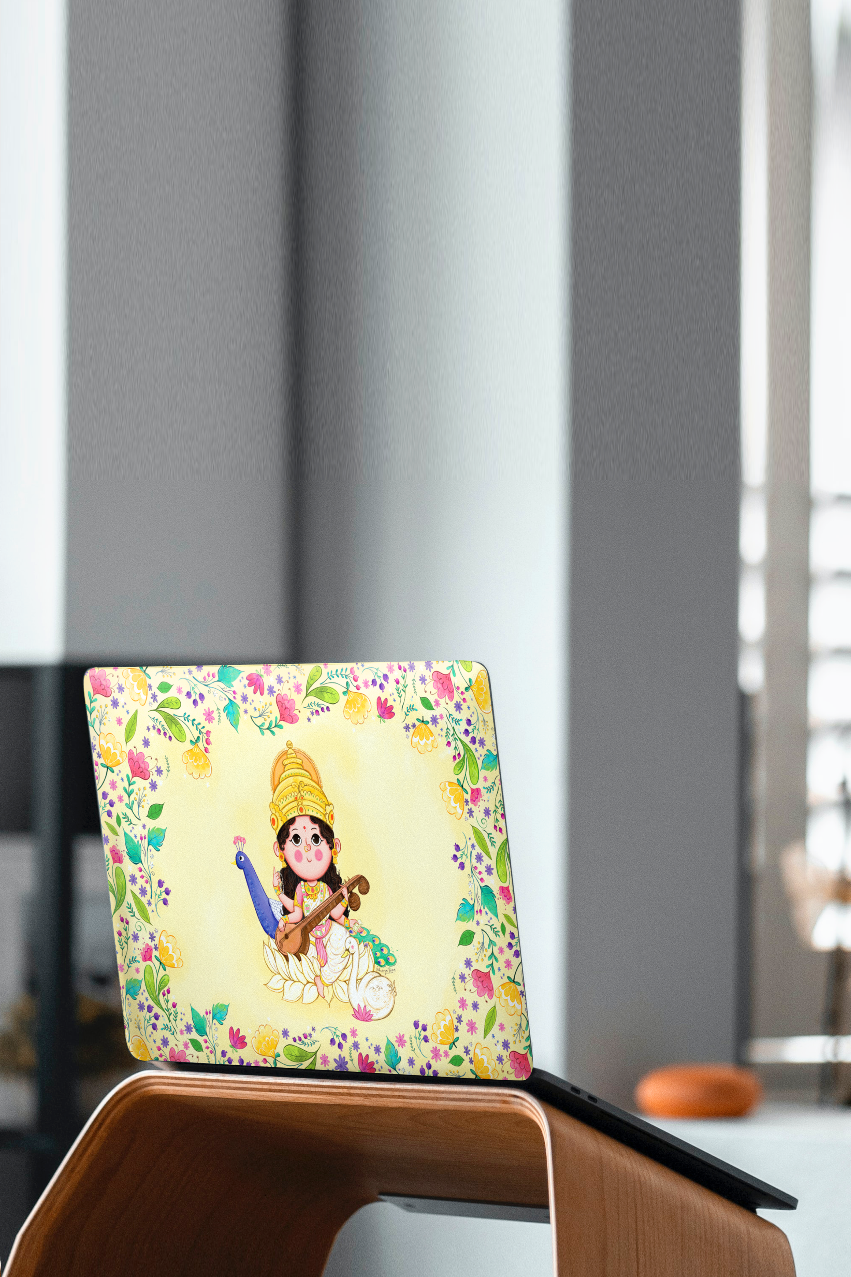 Maha Saraswati Laptop Skin