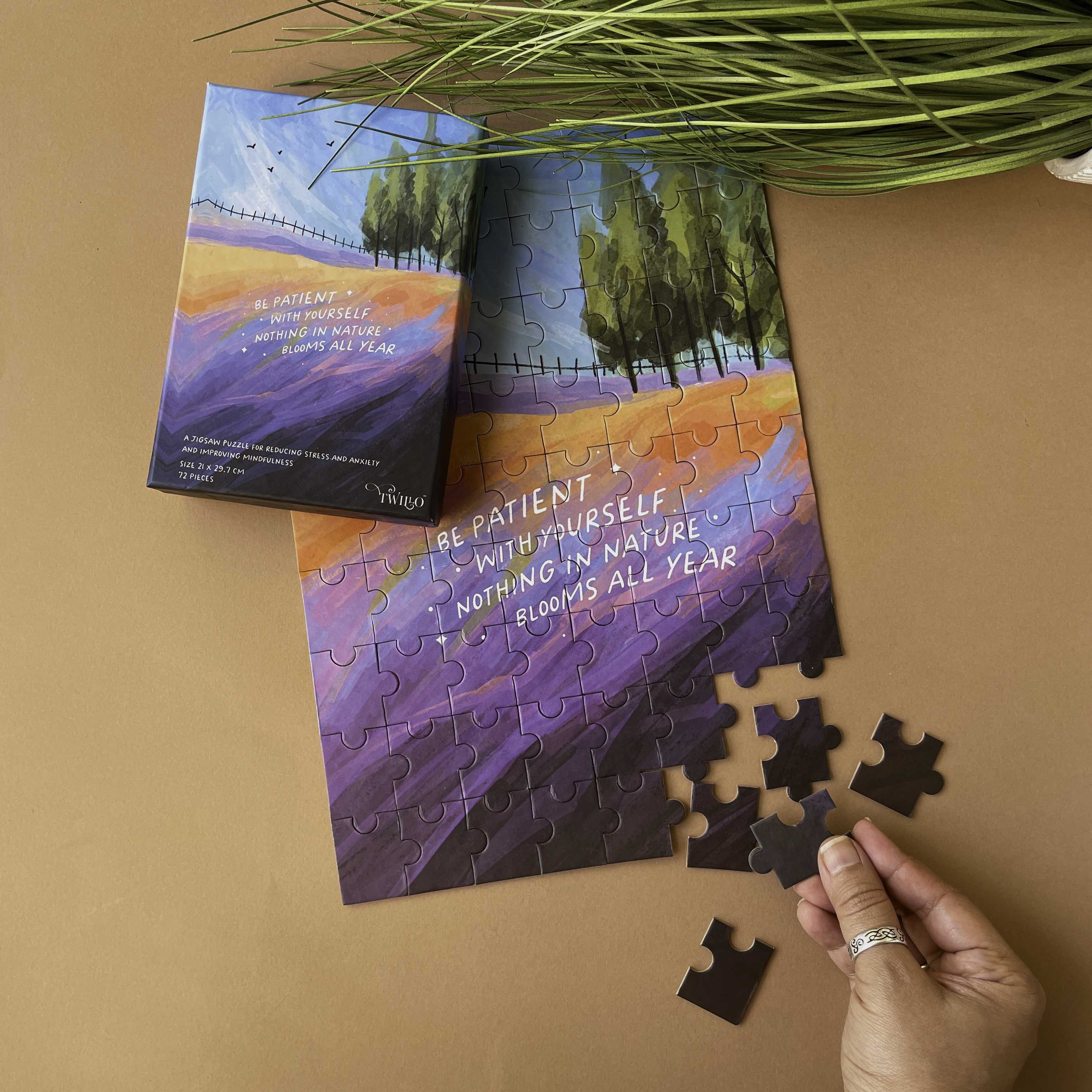 Be Patient with Yourself - Positivity Puzzle