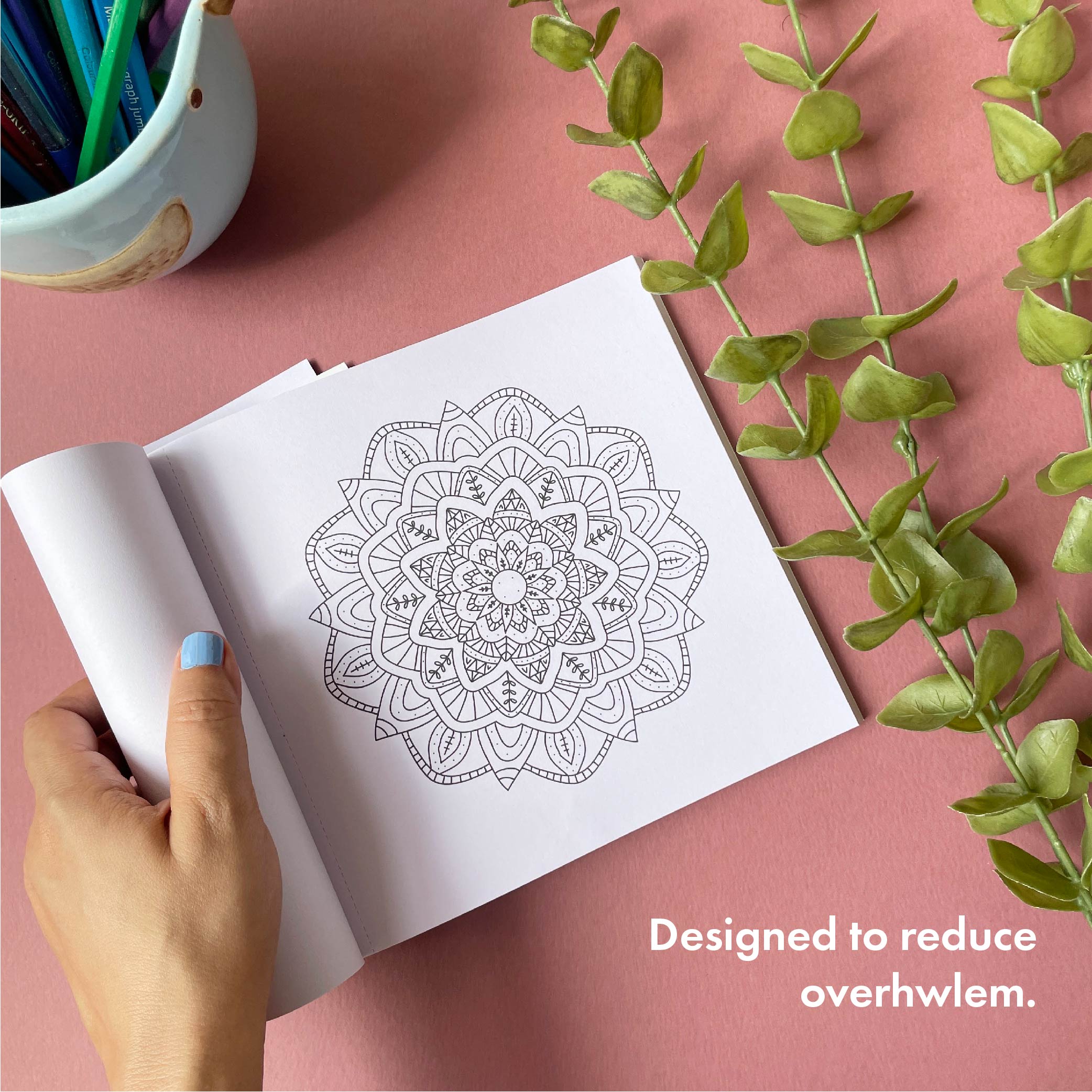 Mindfulness with Mandalas Colouring Book