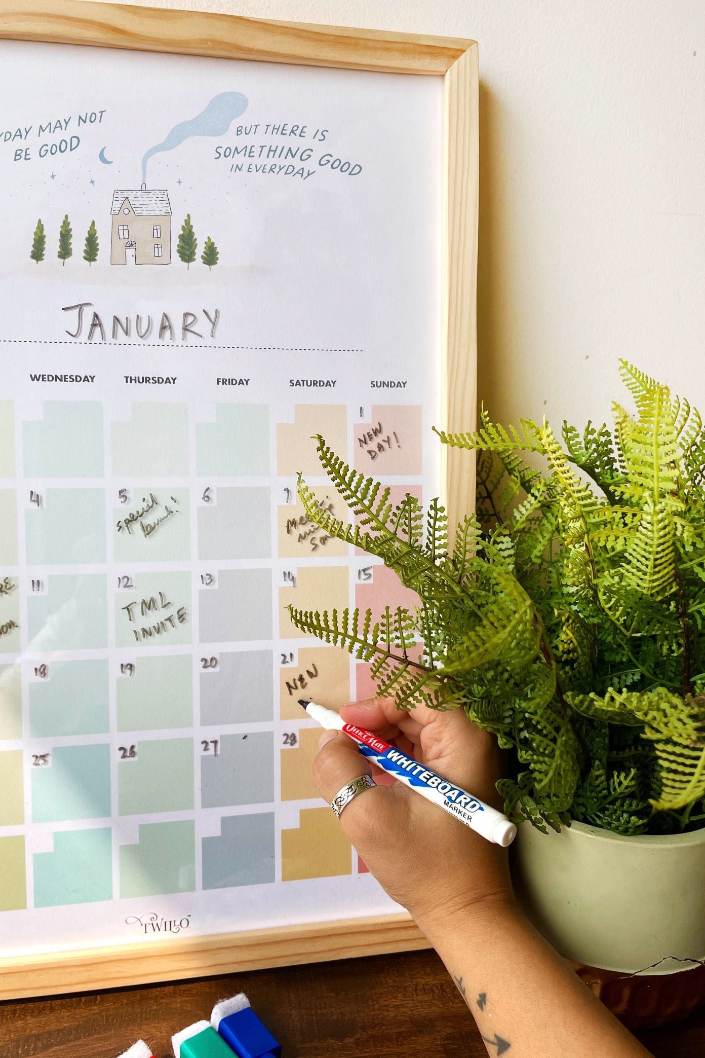 Framed Monthly Planner - Something Good In Everyday