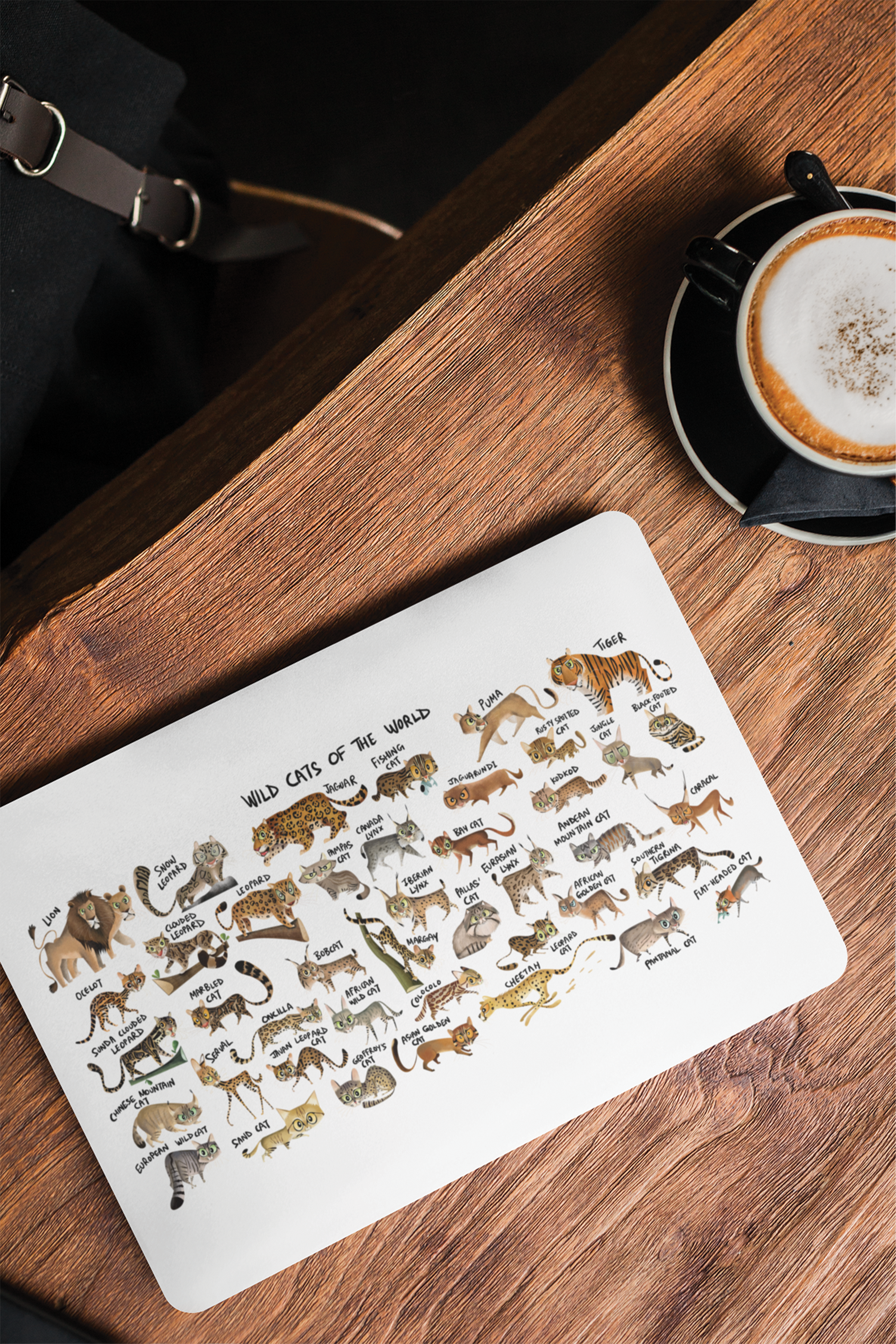 Wild Cats of the World Laptop Skin