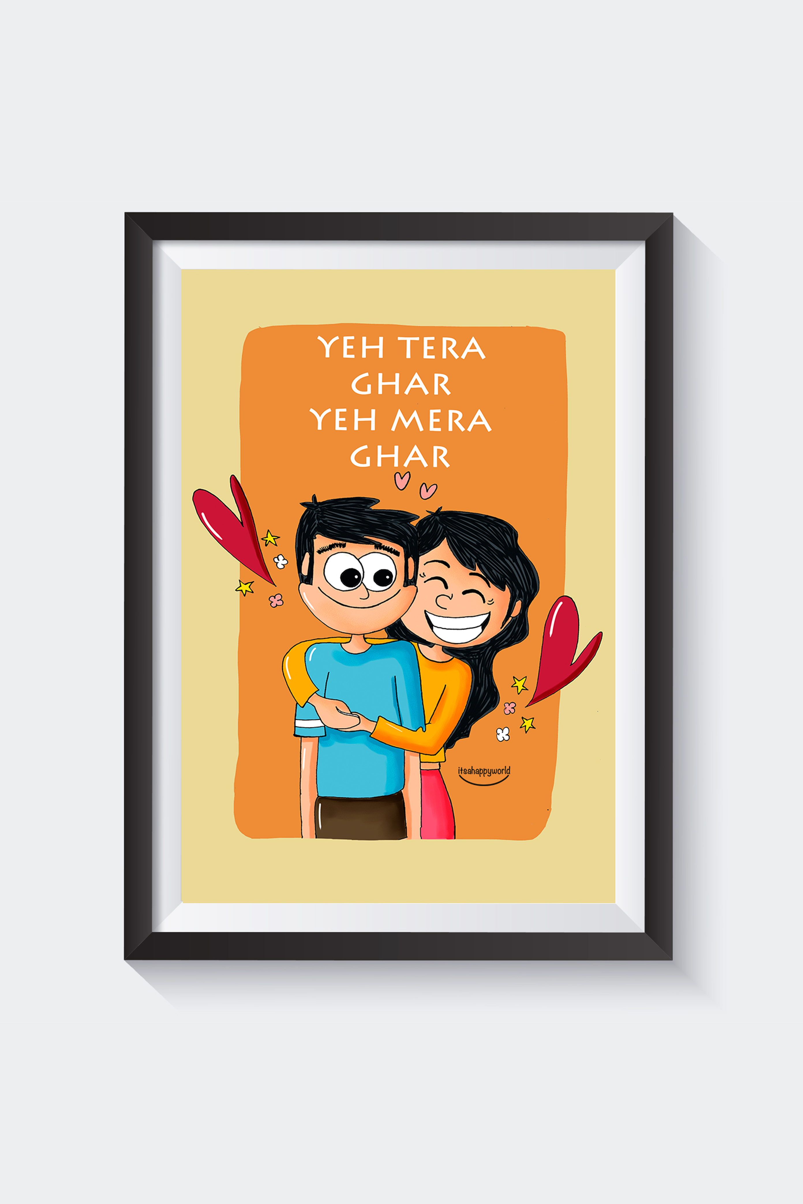 Yeh Tera Ghar Yeh Mera Ghar Wall Art