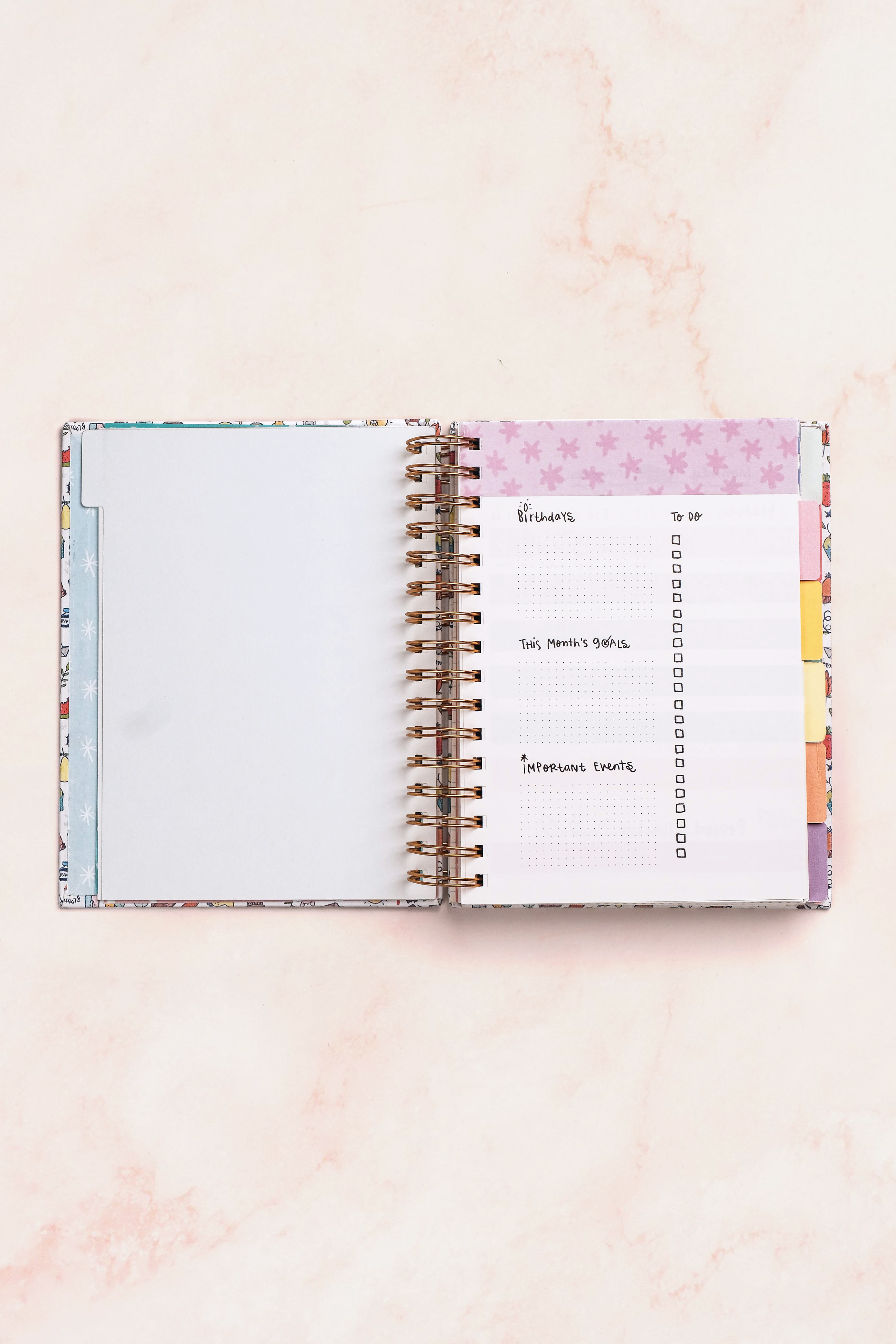 Purple Florals Ultimate Undated Planner