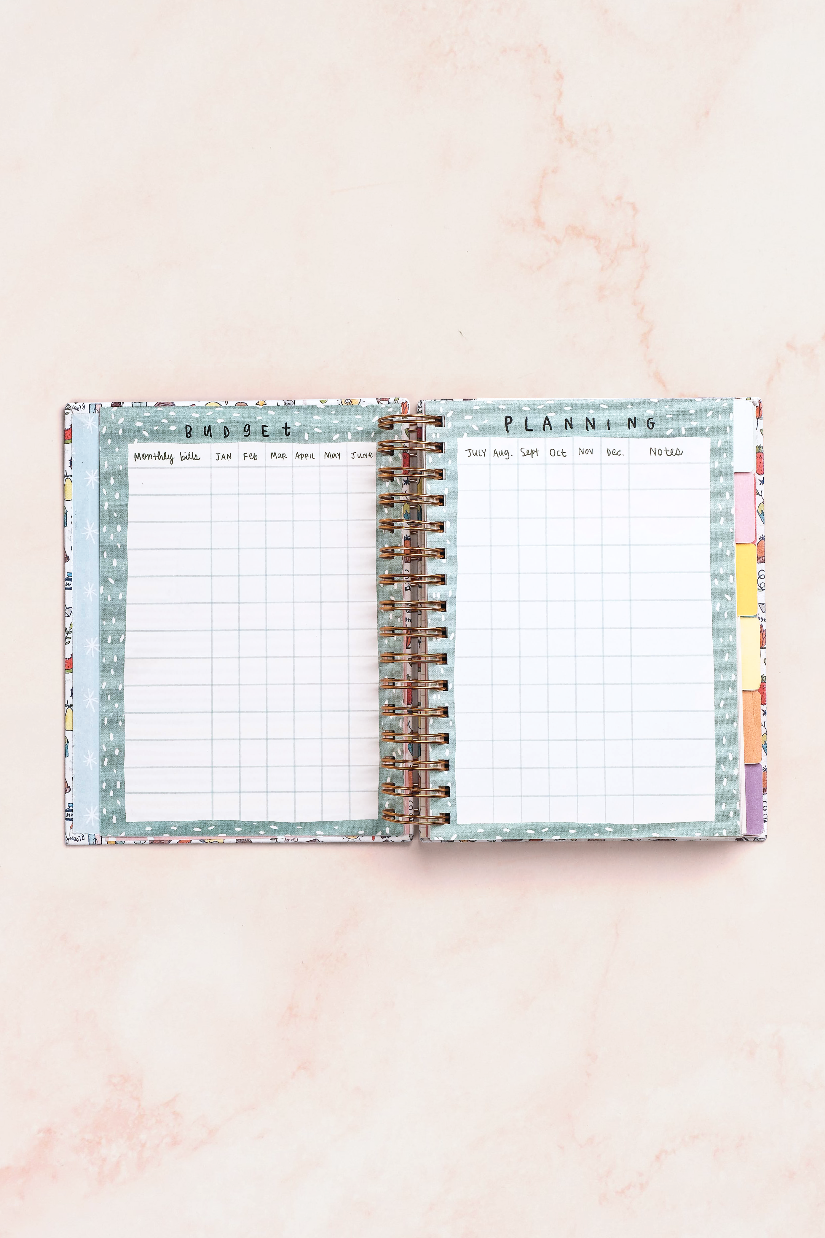 Purple Florals Ultimate Undated Planner