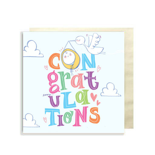 Baby Congratulation Premium Card