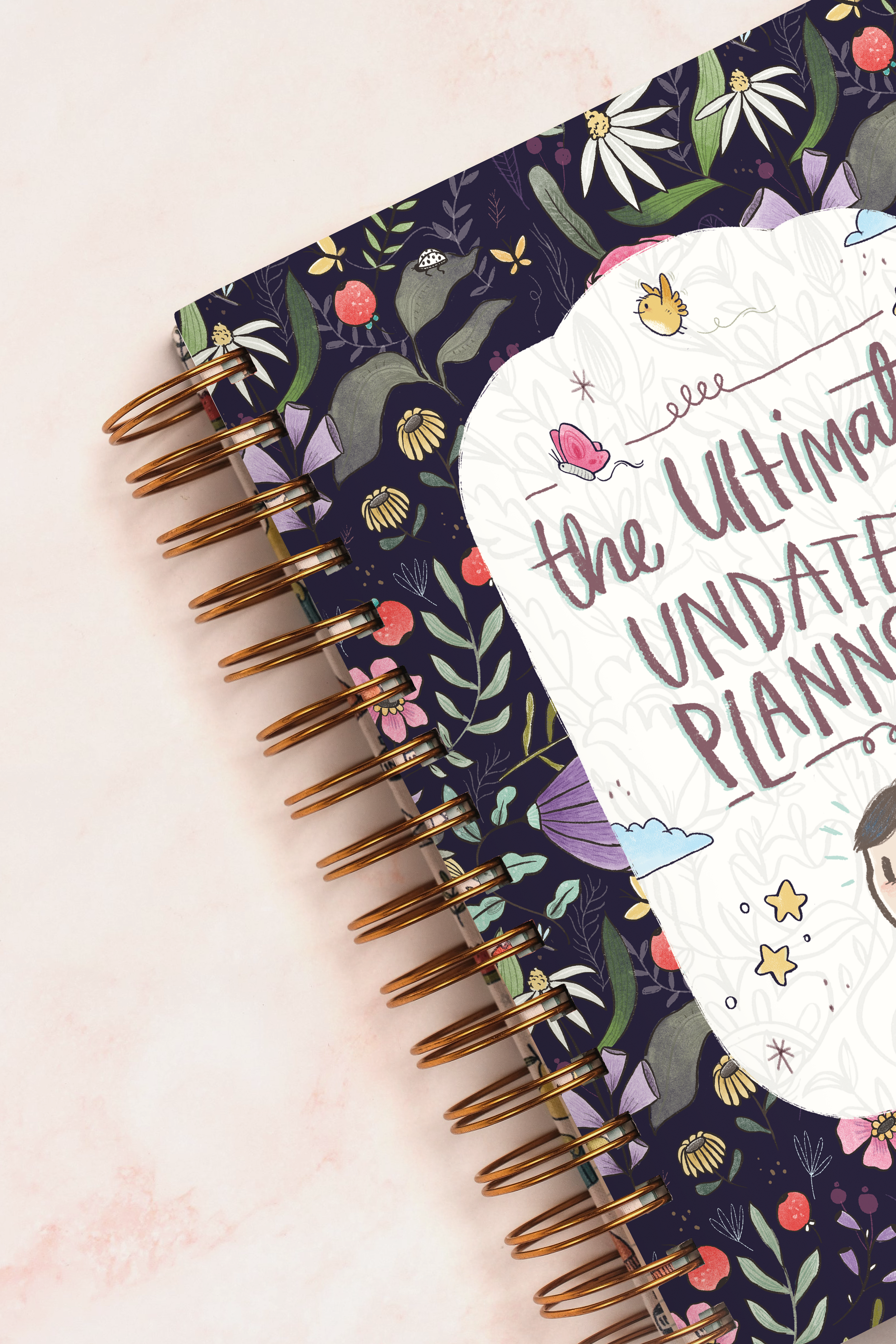 Purple Florals Ultimate Undated Planner