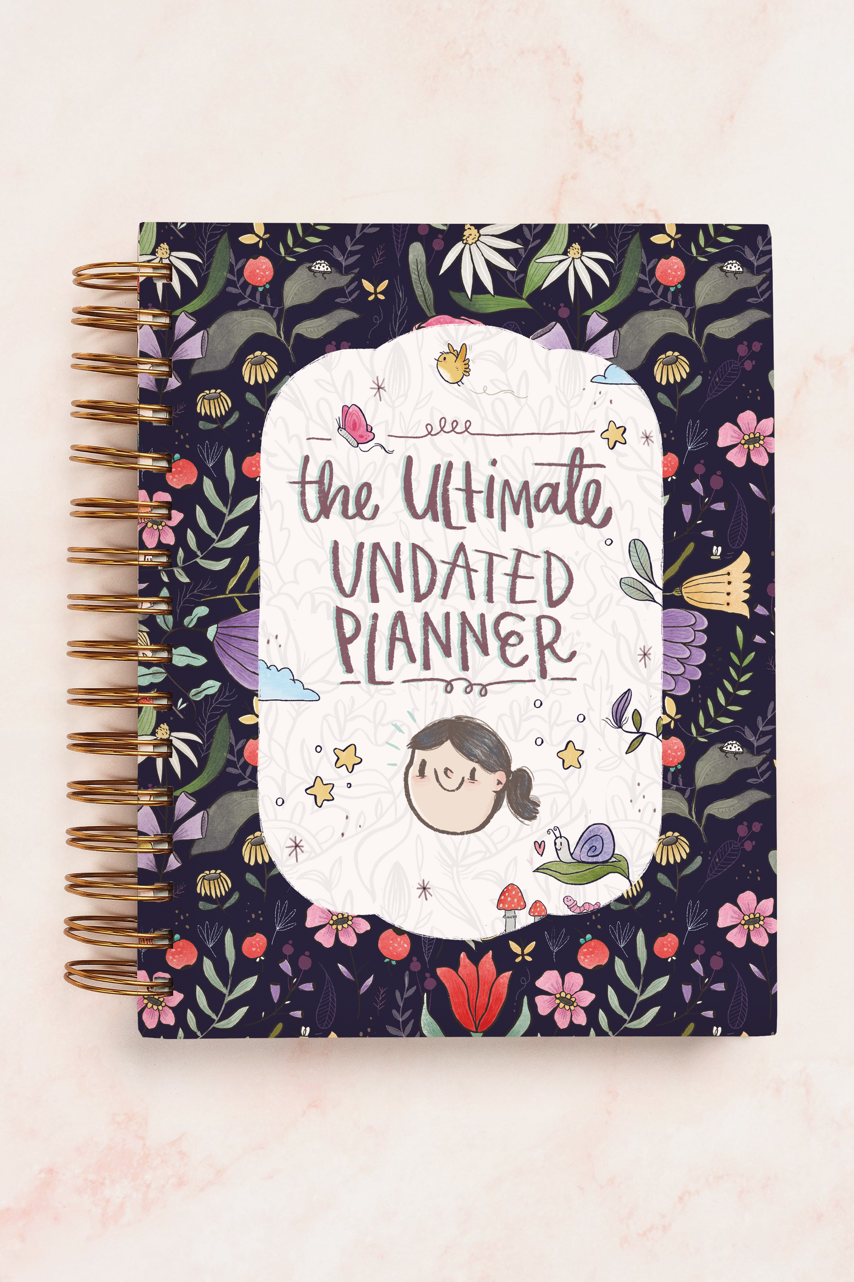 Purple Florals Ultimate Undated Planner