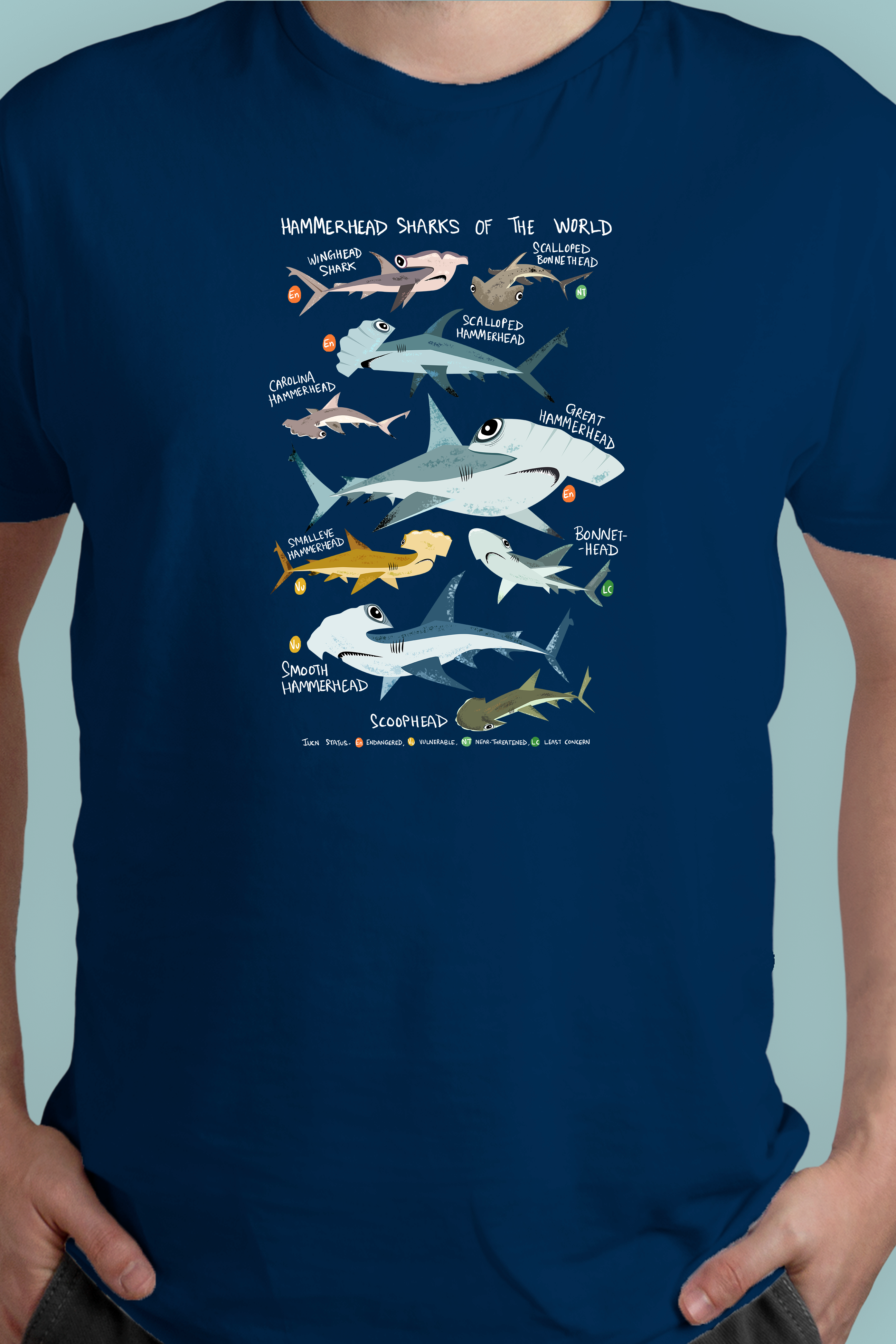 Hammerheads Sharks of the World T-shirt