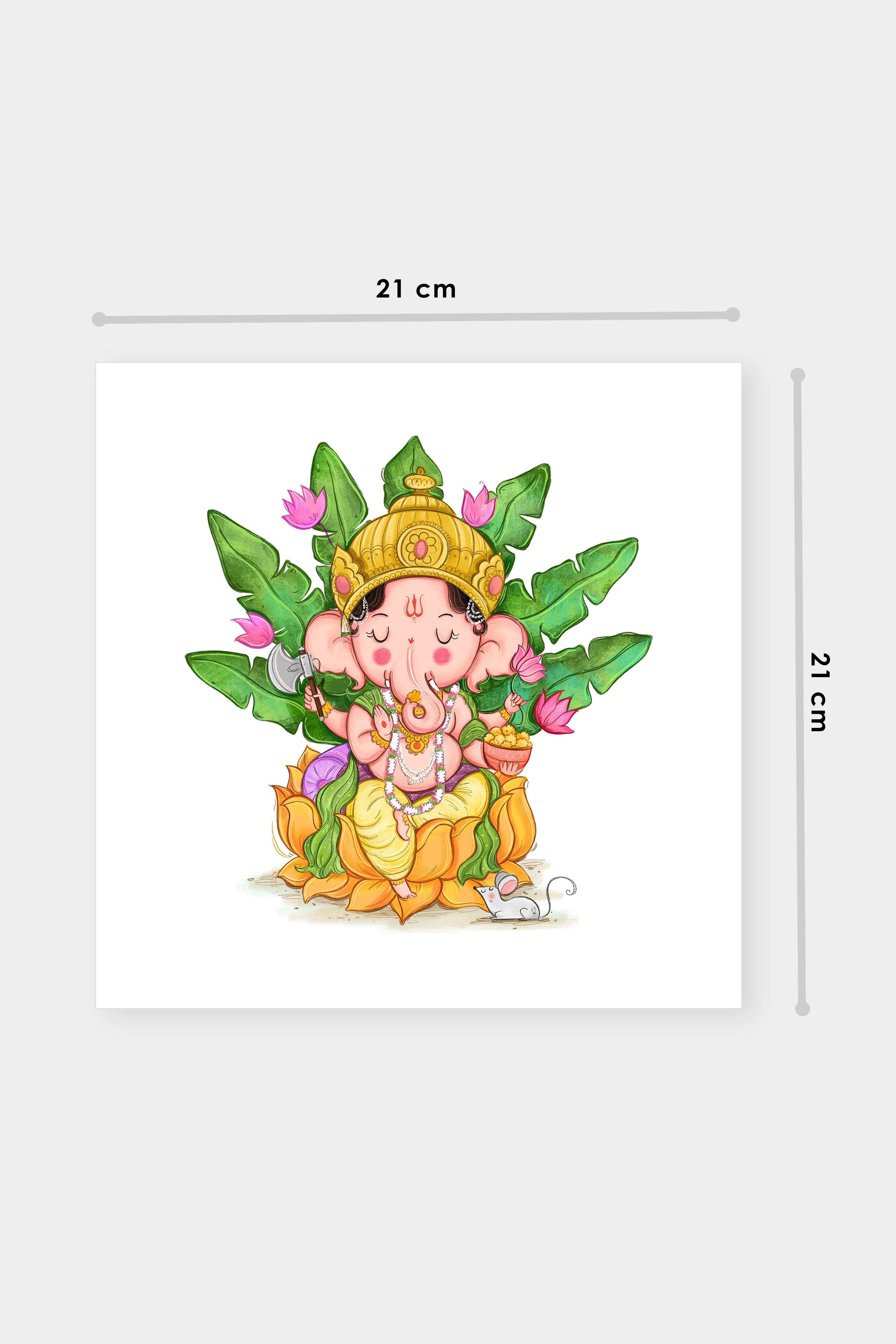 Ganesh, Lakshmi & Saraswati Wall Arts (set of 3)