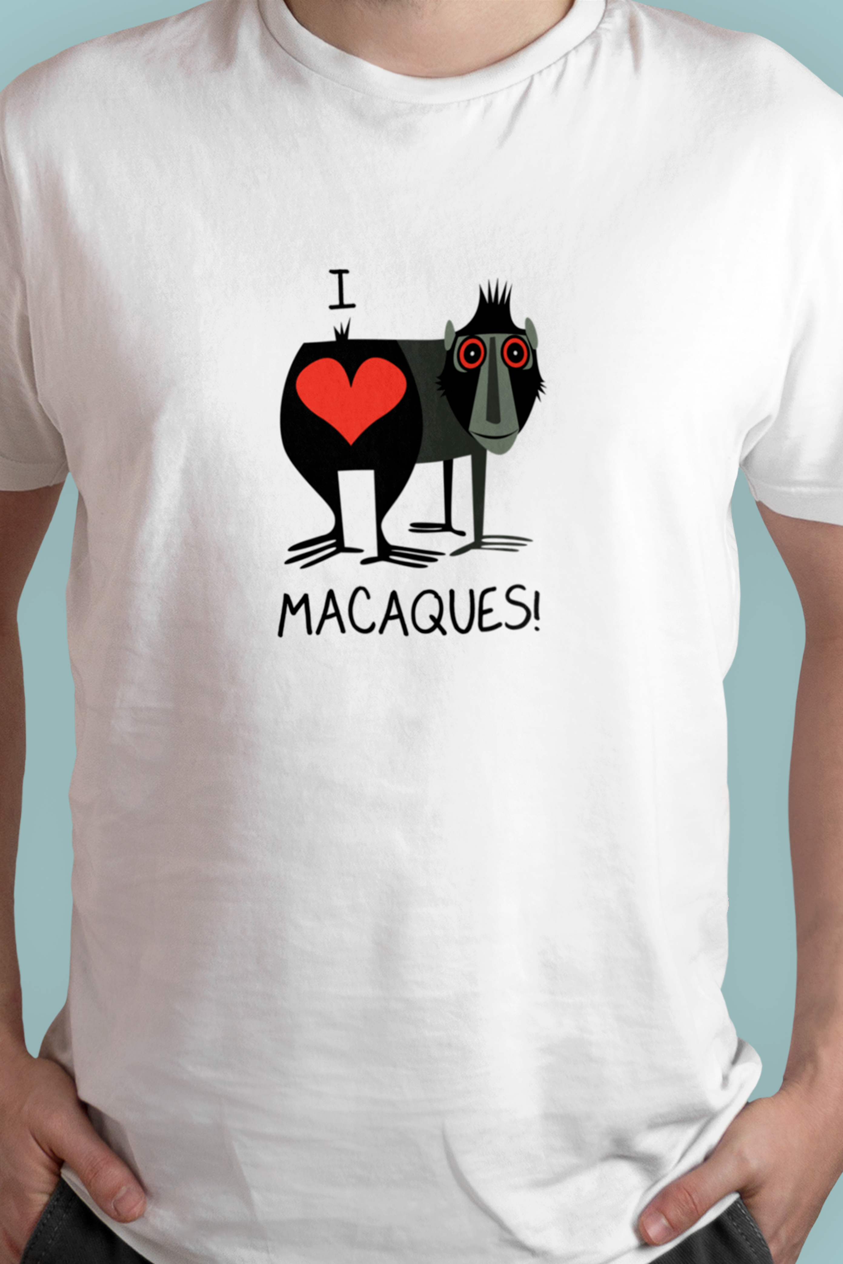 I love Macaques T-shirt