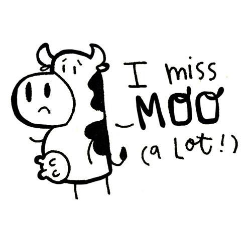 I miss Moo Stamp - Alicia Souza