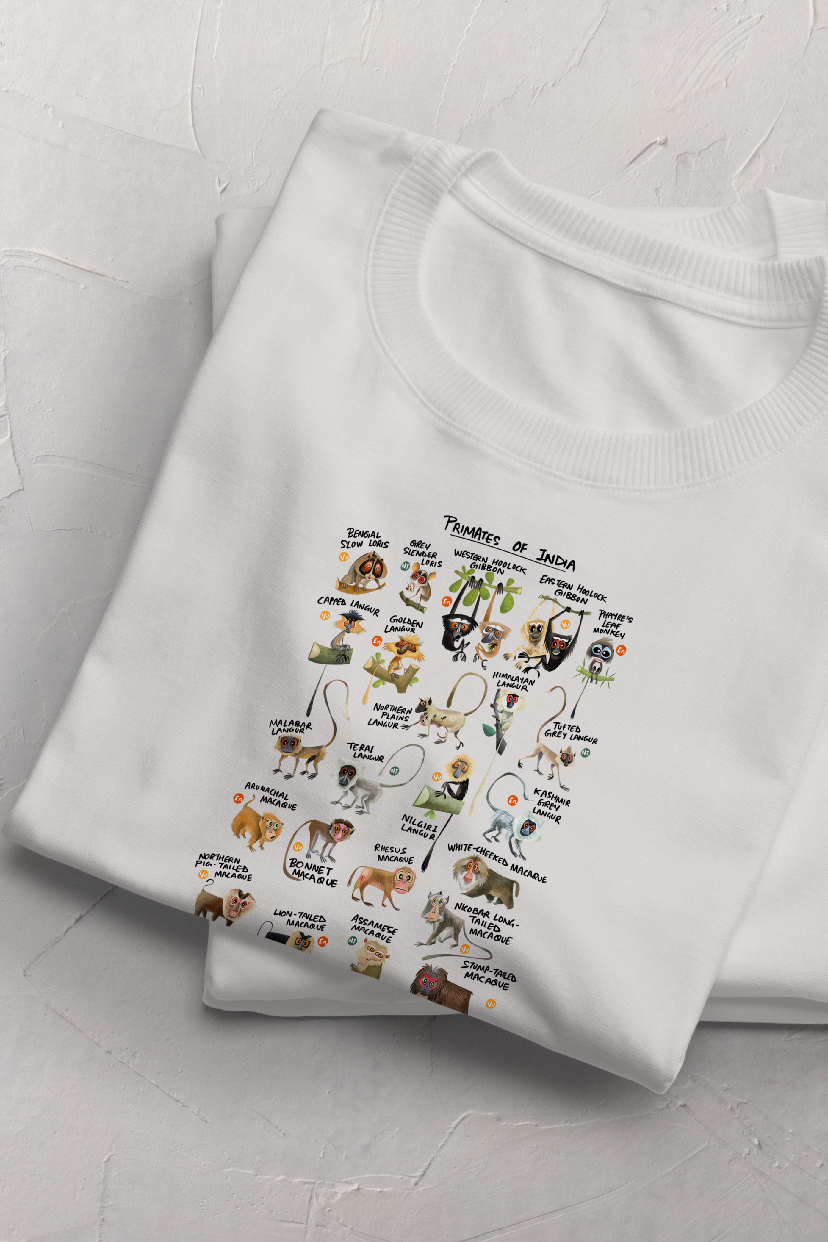 Primates of India T-shirt