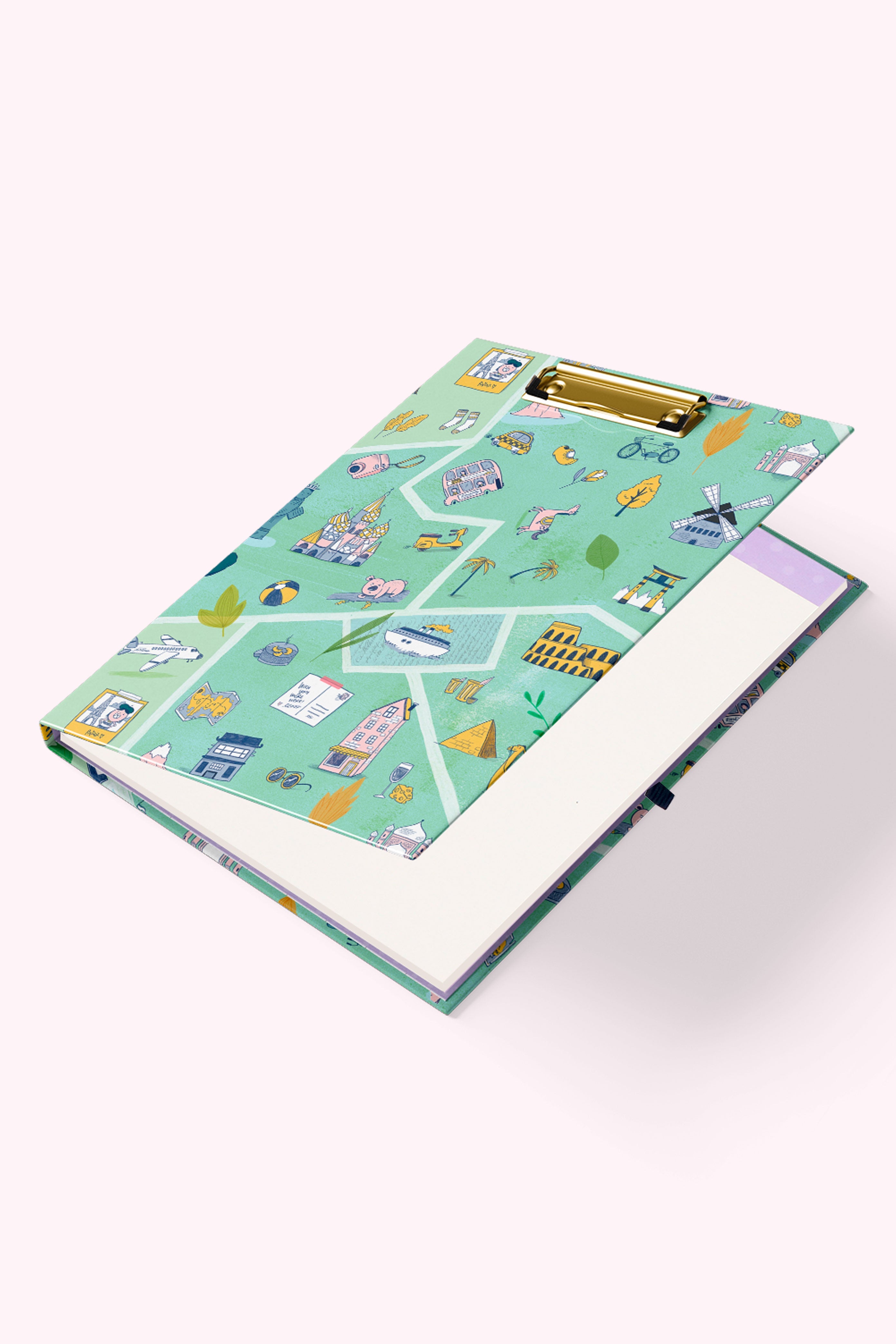 Roaming Road Clipfolio | Clipboard & Notepad Duo