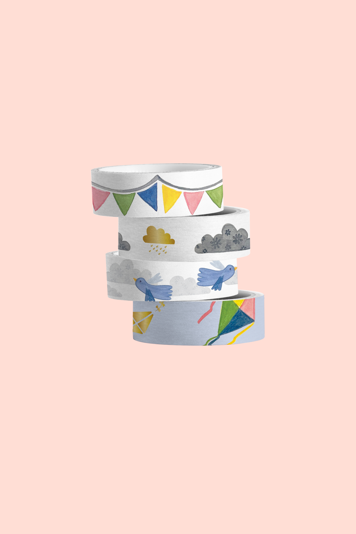 Happy Heavens Pack of 4 Washi Tapes