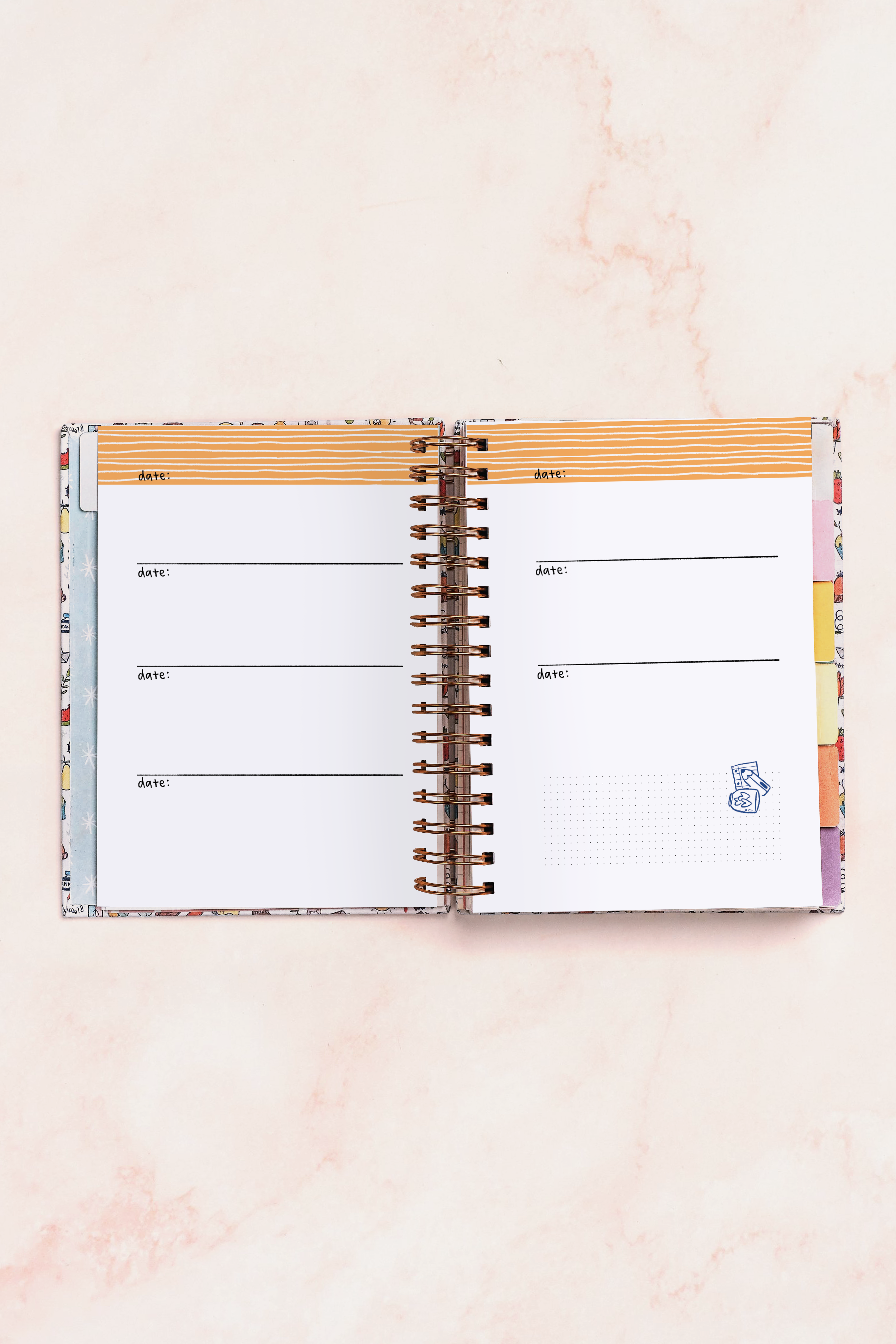 Purple Florals Ultimate Undated Planner